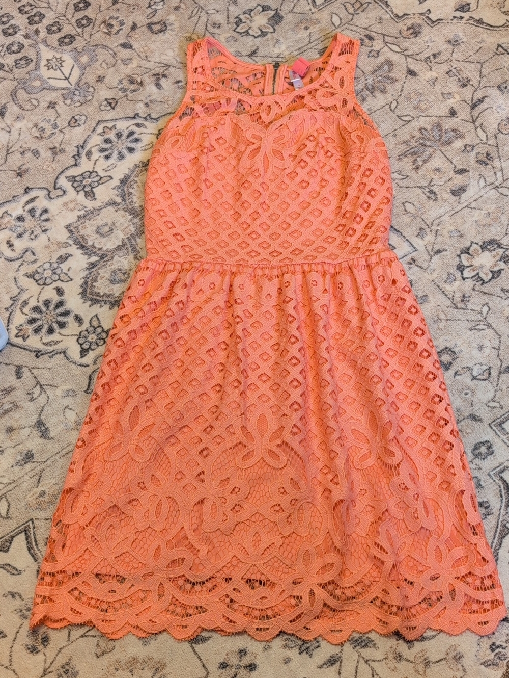 Xhilaration Women's Lace Fit-and-Flare Dress